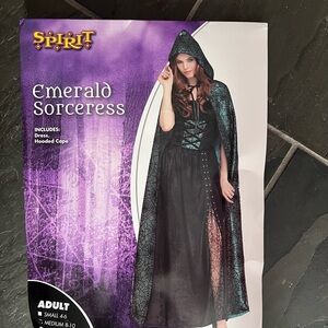 Spirit Enchanting Sorceress Costume - Black and Teal